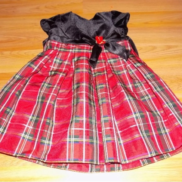 Youngland | Dresses | Toddler Size 4t Youngland Christmas Holiday Dress Red  Black Plaid Euc | Poshmark
